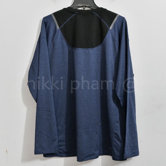 Spyder Active Men’s Long Sleeve T-Shirt  in blue - Picture 4 of 4